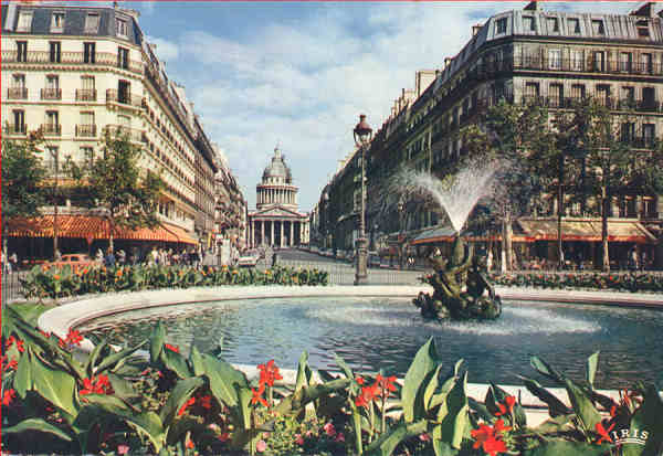 N� 576 - Paris. O Pante�o e a Rua Souflot - Editions Chantal,Paris - Circulado em 1968 - Dim. 15x10,3 cm - Col. Am�lcar Monge da Silva