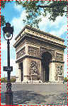 N� 1070 - Paris. Arco do Triunfo (1) - Edit Andr� Laconte,Paris - Adquirido em 1968 - Dim. 13,7x8,7 cm - Col. Am�lcar Monge da Silva