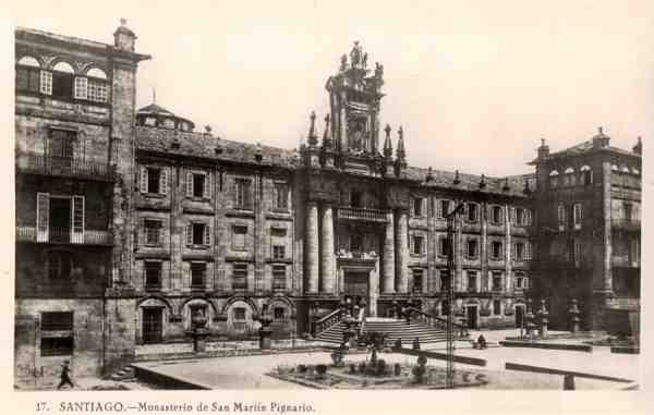 17.Santiago - Monasterio de San Mart�n Pignario - Dimens�es: 14,2x9 cm - Col. Henrique de Oliveira. 