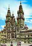 N.� 2026 - Catedral. Fachada del Obradoiro (siglo XVIII) - Edi��o Arribas, S. Guallar, 4 tel. 276584, Zaragoza - S/D - Dimens�es: 10,3x14,8 cm. - Colec��o HJCO (1995).