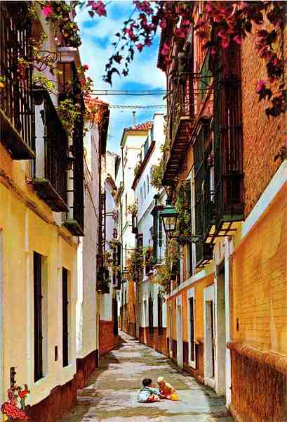 N.� 532 - Barrio de St� Cruz. Calle de la Pimienta - Edi��o Beascoa (1976) - Dimens�es: 10,1x14,8 cm. - Col. HJCO.