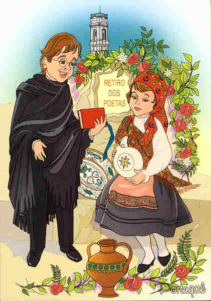 N.� 708 - Trajes t�picos COIMBRA - PORTUGAL - E. Design - SD - Dim. 10,4x14,8 cm. - Col. F B�ia 2010