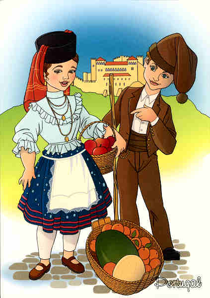 N.� 709 - Trajes t�picos LEIRIA - PORTUGAL - Ed. Design - SD - Dim. 10,4x14,8 cm. - Col. F.B�ia 2010