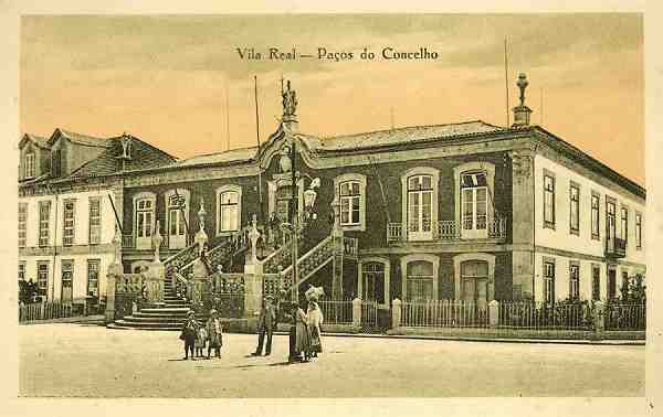 S/N - Villa Real-Pa�os do Concelho - Clich� de M. Monteiro - Edi��o da Ourivesaria Soares - S/D - Dimens�es: 14,1x9 cm. - Col. Aur�lio Dinis Marta.