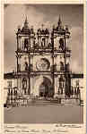N� 2 - Portugal-Alcoba�a - Mosteiro de Santa Maria-Igreja. A Fachada - Ed. Comiss�o Municipal de Turismo de Alcoba�a SD - Clich� de E. - Portugal, Lisboa - Dim. 9x14 cm. - Col. Jaime da Silva - (Circulado em 1941)