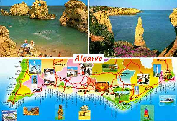 N.� 5360 - Algarve-Portugal - Edi��o Francisco Mas Lda... - S/D - Dimens�es: 14,9x10,3 cm. - Col. Gra�a Maia