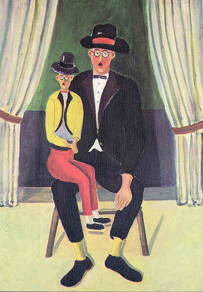 S/N - Ventriloquo. �leo sobre tela 1985 (70x100). Michael Barrett - Edi��o da Galeria "A GRADE", Aveiro - S/D - Dimens�es: 15x10,5 cm. - Col. �nio Semedo