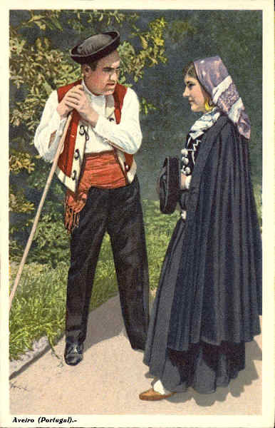 N.� 110 - AVEIRO (Portugal) - Id�lio Campestre - Edi��o de C. Conseil de Vasconcelos (Tabacaria Africana) - Porto - S/D - Dimens�es: 14,x9 cm - Col. �nio Semedo.