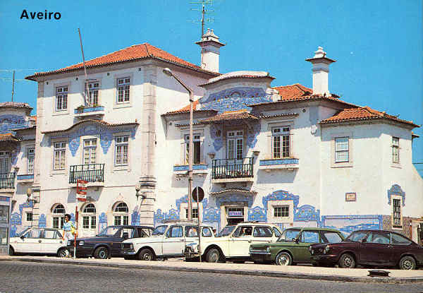 N.� 3079 - AVEIRO Portugal Esta��o do Caminho de Ferro - �ncora Distribu�do por  RAN, Lisboa, Rua da Quintinha, 70-B Tel. 670 192 - ...1200 Lisboa - S/D - Dimens�es: 14,8x10,4 cm. - Col. �nio Semedo.