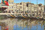 S�rie 69 - N.� 7 - Aveiro (Portugal) Vista do canal central da cidade - Edi��o da Comiss�o Municipal de Turismo de Aveiro - S/D - Dimens�es: 14,9x10,1 cm. - Col. Gra�a Maia.
