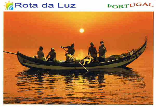 N.� AVR-0035 - ROTA DA LUZ Chinchorro na faina Aveiro Costa de Prata PORTUGAL - Ed. ATLANTICPOST - S/D - Dim: 15x10,5cm - Col. F�tima B�ia (2009).