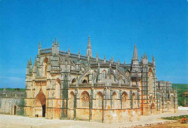 N.� 103 - MOSTEIRO DA BATALHA - Fachada Sul - Ed. L.U.L. - S/D Dim: 14,9x10,4cm - Col. Manuel B�ia (D�cada de 1960)