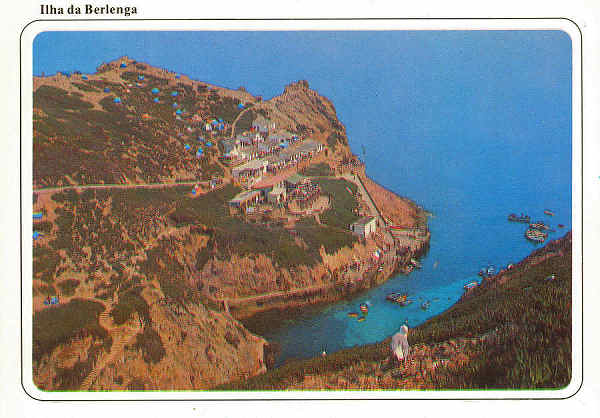 N.� 3475 - PENICHE Portugal Ilha da Berlenga e casas de Pescadores - RAN Tel. 670192 - 661514 -  S/D - Dimens�es: 15x10,5 cm. - Col. Manuel B�ia.