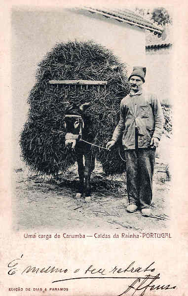 S/N - Portugal-Caldas da Rainha Uma carga de carumba - Editor Dias e Paramos (Editado em 1904) - Dimens�es: 9x14 cm. - Col. M. Chaby.