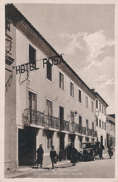 S/N - Portugal-Caldas da Rainha - Edificio do Hotel Rosa - Editor Hotel Rosa - Editado em 1928 - Dimens�es: 9X14cm. - Col. Miguel Chaby