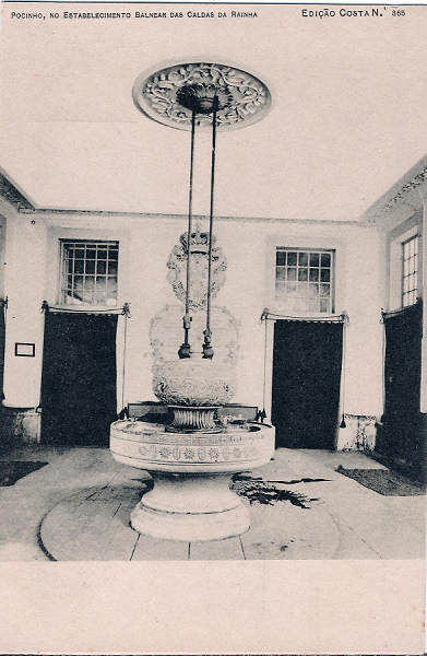 S/N - Portugal-Caldas da Rainha Pocinho no Estabelecimento Balnear - Edi��o Costa - Editado em 1903 - Dimens�es: 9x14 cm. - Col. Miguel Chaby