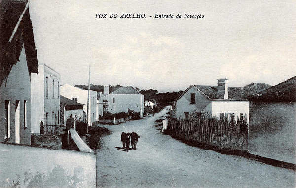 S/N - Portugal-Caldas da Rainha Foz do Arelho - Entrada da Povoa�o - Editor Jos� da Silva Dias (Editado em 1927) - Dimens�es: 14x9 cm. - Col. Miguel Chaby