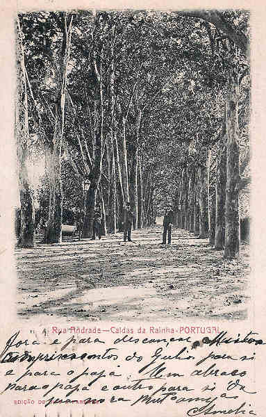 S/N - Portugal-Caldas da Rainha-Rua Andrade - Editor Dias & Paramos (Editado em 1904) - Dimens�es: 9x14 cm. - Col. Miguel Chaby