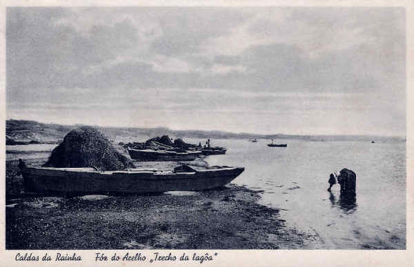 S/N - Portugal-Caldas da Rainha Foz do Arelho-Trecho da Lagoa - Editor Fernando Daniel de Sousa (Editado em 1940) - Dimens�es: 14x9 cm. - Col. Miguel Chaby