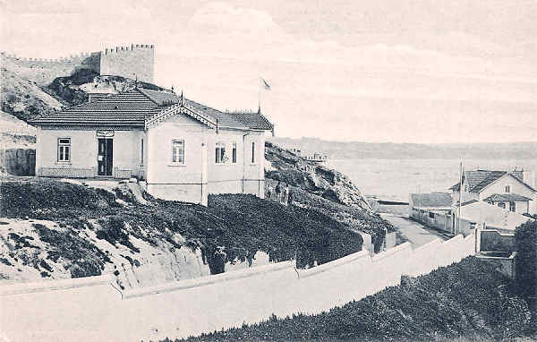 S/N - Portugal Caldas da Rainha. Foz do Arelho. Posto Fiscal e Esta��o Telegr�fica - Editor Jos� da Silva Dias (Editado em 1912) - Dimens�es: 9x14 cm. - Col. Miguel Chaby