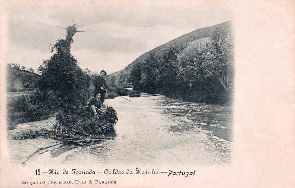 N.� 15 - Portugal Caldas da Rainha Rio de Tornada - Editor Dias e Paramos (Editado em 1906) - Dimens�es: 9x14 cm. - Col. Miguel Chaby