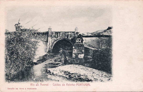S/N - Portugal Caldas da Rainha Rio do Avenal - Editor Dias e Paramos (Editado em 1904) - Dimens�es: 9x14 cm. - Col. M. Chaby