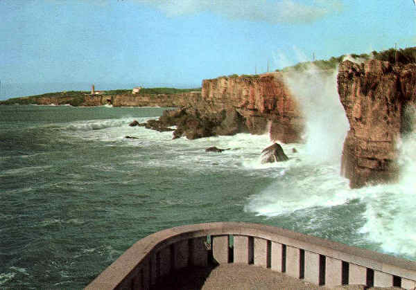 N.� 662 - Cascais - Boca do Inferno - Ed. C�mer - Dimens�es 15x10,4 cm. - col. M�rio F. Silva (1975).