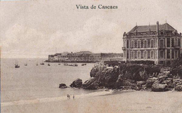 SN - Vista de Cascaes - Editor, Sec��o de Postais dos Grandes Armazens do Chiado - Dim. 139x87 mm - Col. A. Monge da Silva (c. 1905)