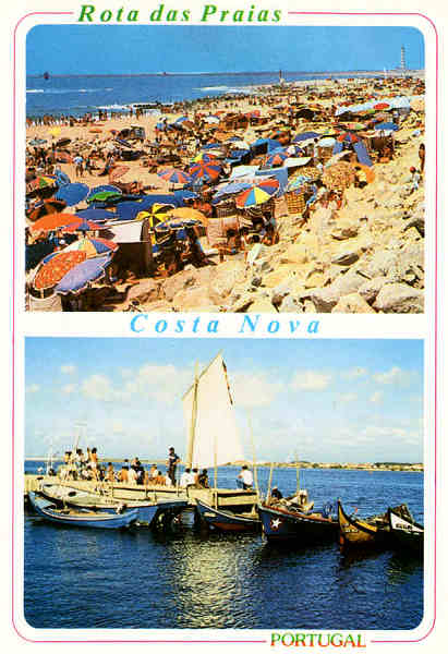 N.� 4335 - COSTA NOVA - Ed. �NCORA - S/D - Dimens�es. 15x10,5 cm. - Col. M�rio F. Silva.