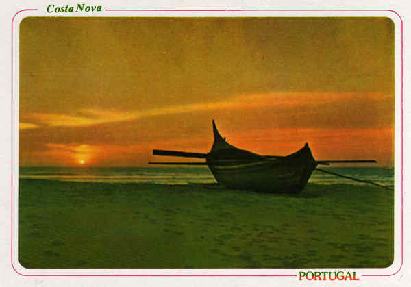 N.� 47 - Costa Nova - Portugal P�r do Sol - Ed. �ncora - S/D - Dim. 15x10,5 cm - Col. M�rio Silva.