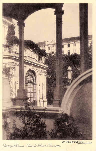 N� 04 - Portugal - Curia Grande Hotel e Buvette - Ed. grande Hotel da Curia - Dim14,0x9,0 cm - Col. A. Sim�es (271).