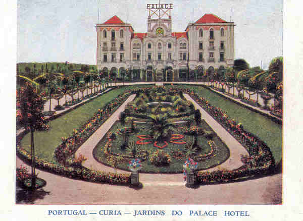 SN - PORTUGAL - CURIA - Jardins do Palace Hotel - Ed.. Hoteis Alexandre D'Almeida - Dim. 13,6x9,6 cm - Col. A. Sim�es (087).