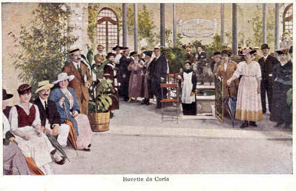 N� 9 - Buvette da Curia - Ed. Sociedade das �guas da Curia - Dim. 13,9x9,1 cm - Col. A. Sim�es (046).