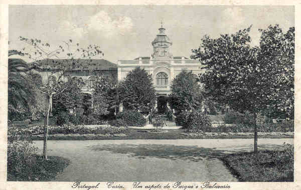 SN - Portugal. Curia. Um aspecto do Parque e Balneario - Ed. Bazar Soares, Porto - Curia - Dim.14,0x8,9 cm - Col. A. Sim�es (156).