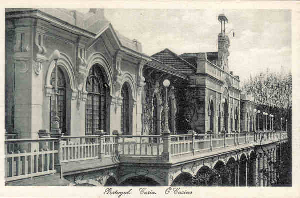 SN - Portugal. Curia. O Casino - Ed. Bazar Soares, Porto - (Foto Soares Leitao - Curia) - Dim. 13,8x9,0 cm - Col. A. Sim�es (100 -2)
