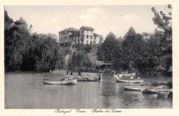 SN - Portugal. Curia. Bahia dos Cisnes - Edicao do Bazar Soares - Porto - (Foto Soares Leitao - Curia) - Dim. 13,8x9,0 cm - Col. A. Sim�es (253).