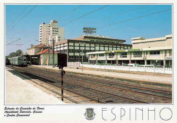 SN - Portugal. Espinho - Esta��o do Caminho de Ferro - Editor Francisco M�s, Lda (Amadora) - Dim. 15x10 cm - Col. Miguel Chaby.