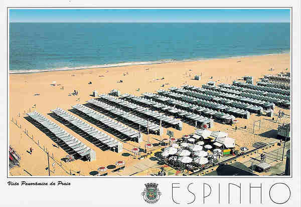 SN - Portugal. Espinho - Vista Panor�mica da Praia - Editor Francisco M�s, Lda (Amadora) - Dim. 15x10 cm - Col. Miguel Chaby.