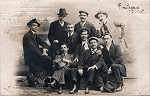 SN - Portugal - Lembran�a de Espinho. Grupo de candidatos a deputados pelo c�rculo de Ranhados - Editor n�o indicado - SD -  Dim. 14x9 cm. - Col. M. Chaby