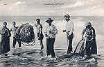 N.� 206 - Portugal. Espinho. Pescadores - Editor Emilio Biel - Dim.  14x9 cm. - Col. M. Chaby