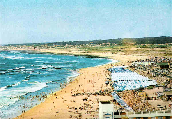 SN - Portugal. Espinho - Praia Azul - Ed. Fernandes da Silva - D�cada de 1970 - Dim. 15x10 cm. - Col. M. Chaby