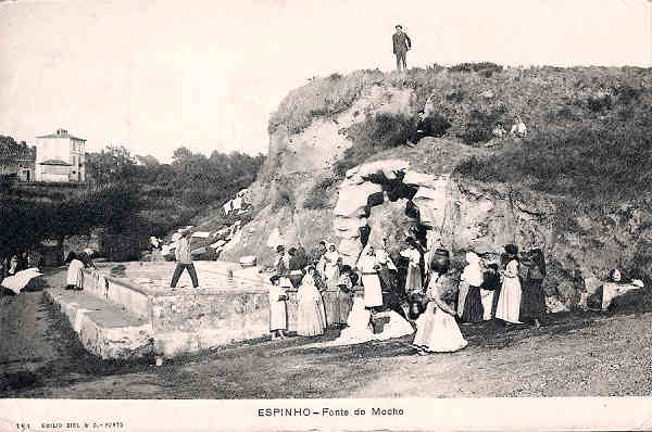 N� 131 - Portugal. Espinho. Fonte do Mocho - Editor Emilio Biel, Porto - Dim. 14x9 cm. - Col. M. Chaby