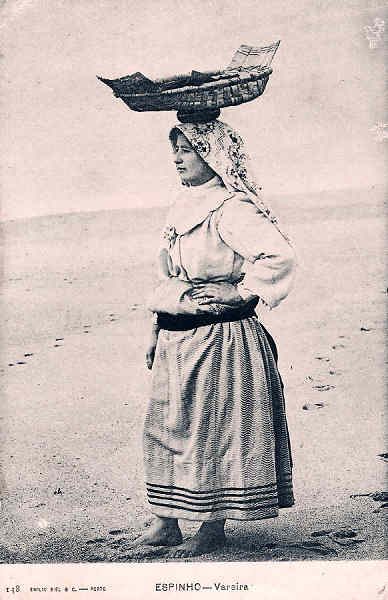 N� 138 - Portugal. Espinho. Vareira - Editor Emilio Biel, Porto - Dim. 14x9 cm. - Col. M. Chaby