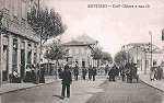 SN - Portugal. Espinho. Caf� Chinez e rua 19 - Editor Alberto Malva - 1910 - Dim. 14x9 cm. - Col. M. Chaby
