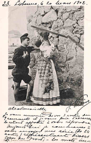 N� A1 - Portugal- Espinho - 1900 - Editor Araujo e Sobrinho - Dim. 14x9 cm. - Col. M. Chaby