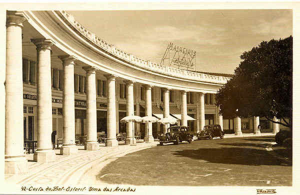 N.� 92 - Costa do Sol Estoril. Uma das Arcadas - Colec��o Passaporte "Loty" - S/D - Dimens�es: 14x9 cm. - Col. an�nimo.