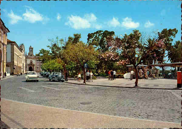N.� 755/246 - ALGARVE-FARO Jardim Manuel Bivar - Edi��o Portugal Tur�stico - S/D - Dimens�es: 14,6x10,4 cm. - Col. Gra�a Maia