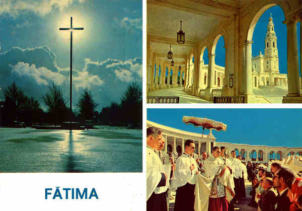 N� 1130 - F�TIMA. Lembran�a - Edi��o Maur�cio, F�tima - Circulado em 1970 - Dim. 15,1x10,5 cm - Col. A. Monge da Silva