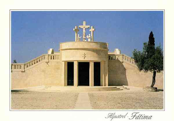 N.� 1566 - ALJUSTREL F�TIMA Calv�rio - Edi��o do Centro de Caridade "Nossa Senhora do Perp�tuo Socorro" PORTO - S/D - Dimens�es: 14,9x10,4 cm. - Col. Manuel B�ia.