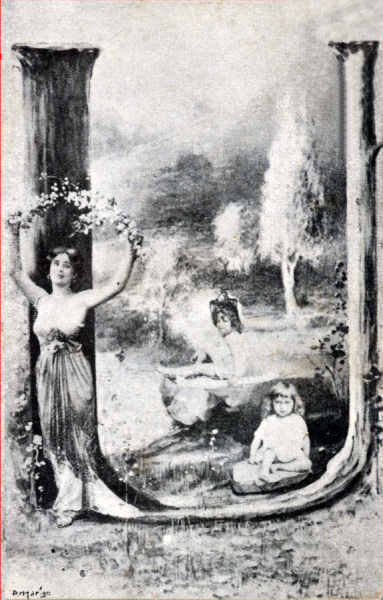 SN - Edi��o an�nima - Desenho P Mar� Gr - Dim. 12,9x8,1 cm - Col. Am�lcar Monge da Silva (cerca de 1900)